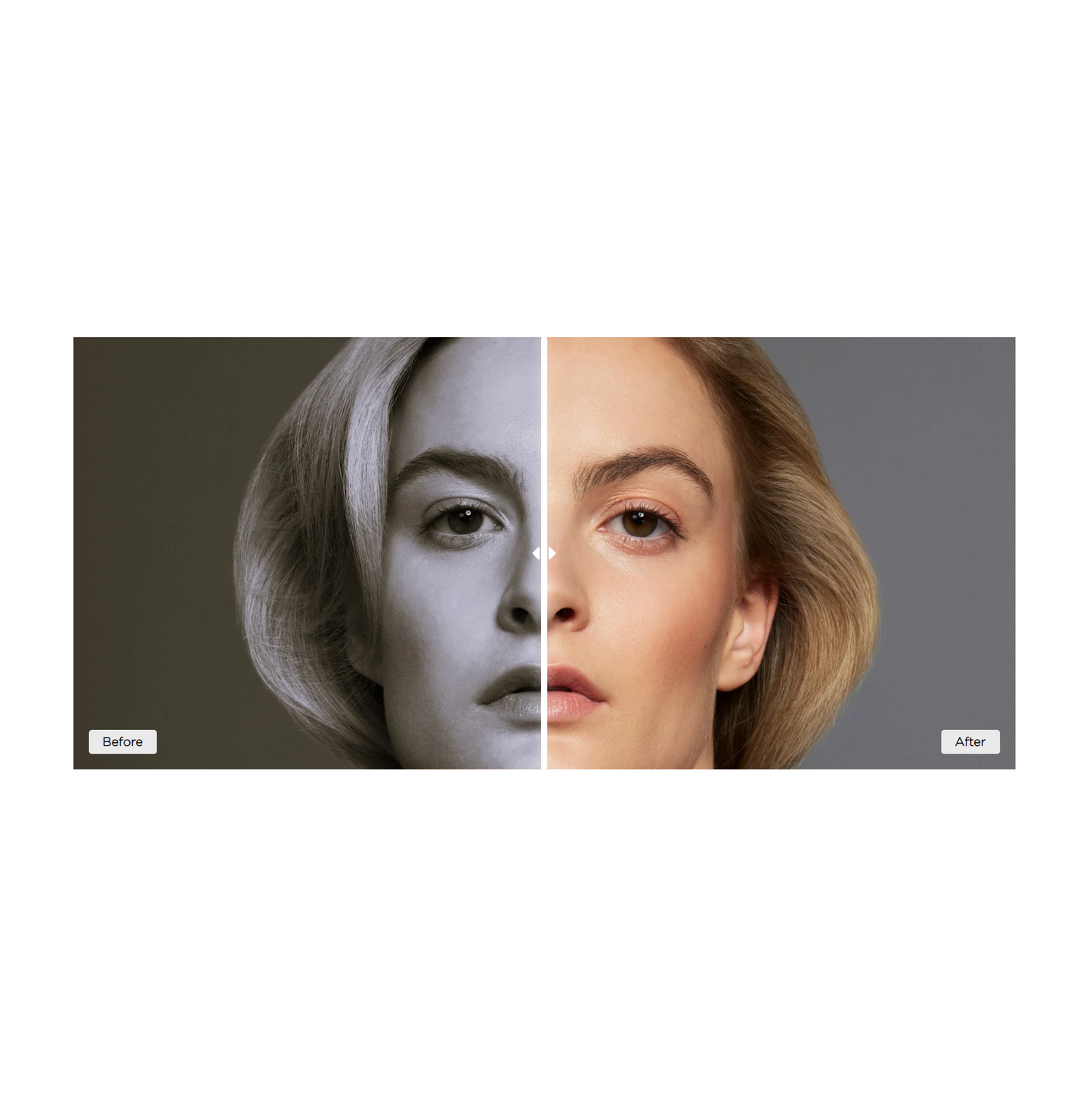 Shopify Section - Interactive before and after slide